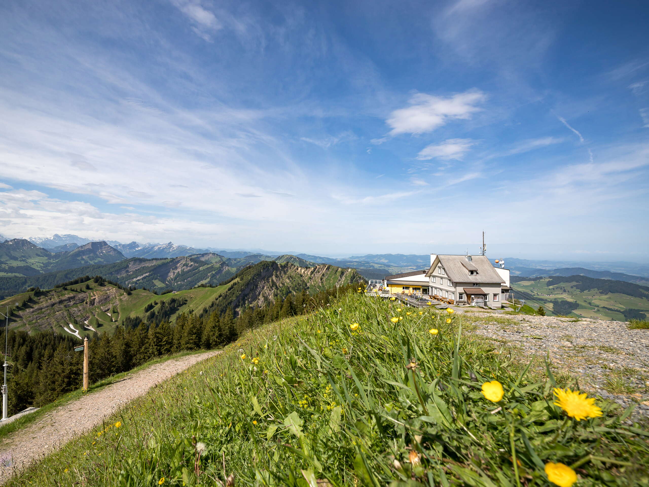 Geniesse die grandiose 360° Aussicht vom Kronberg aus.